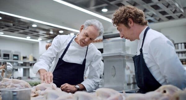 Thomas Keller and Jeremy Allen White in The Bear. Fx Networks, 2024.