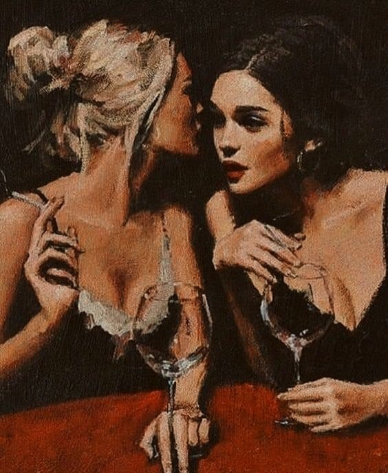 "The Secret" - painting by Fabian Perez